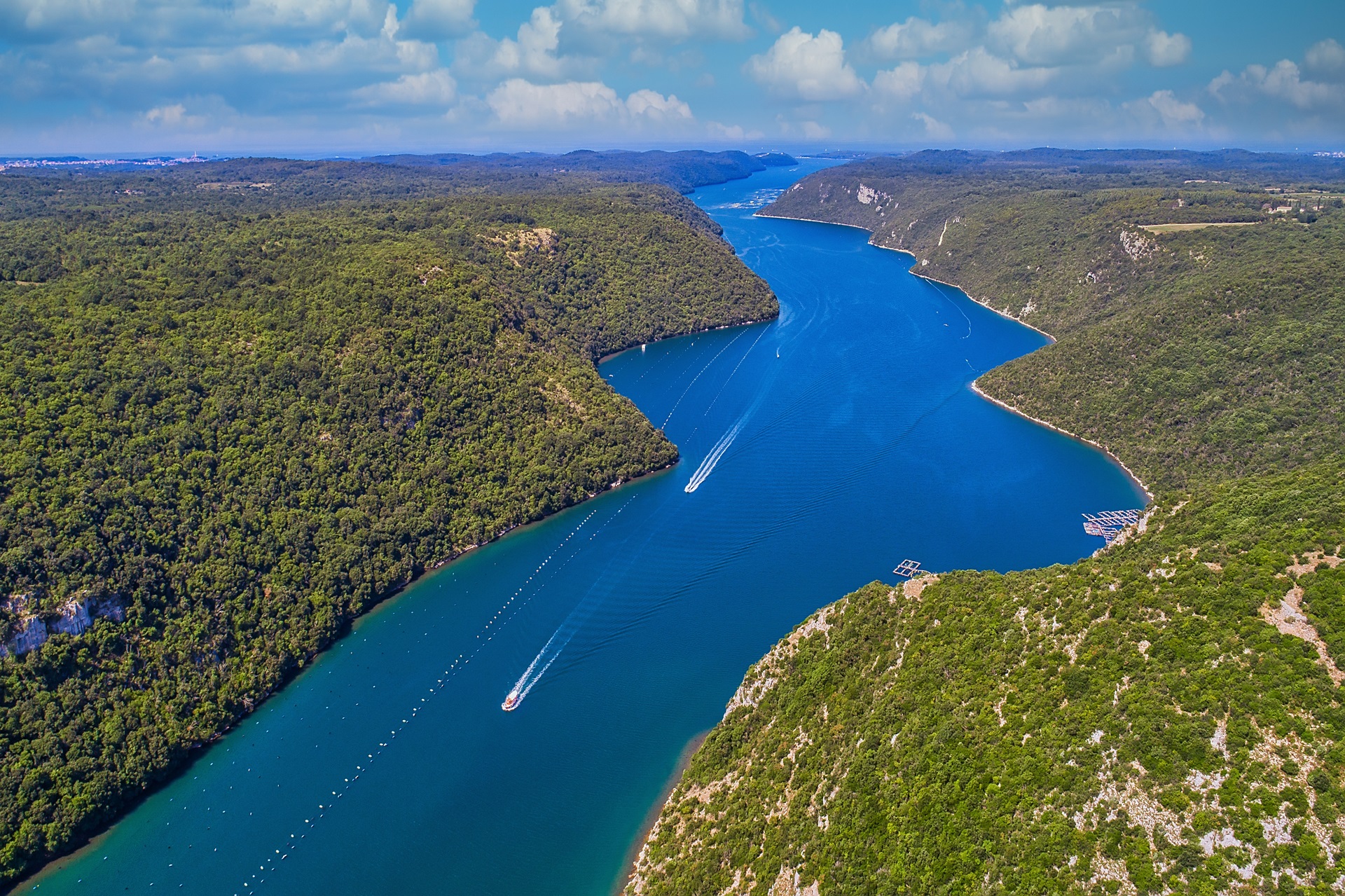 Lim Fjord aerial view